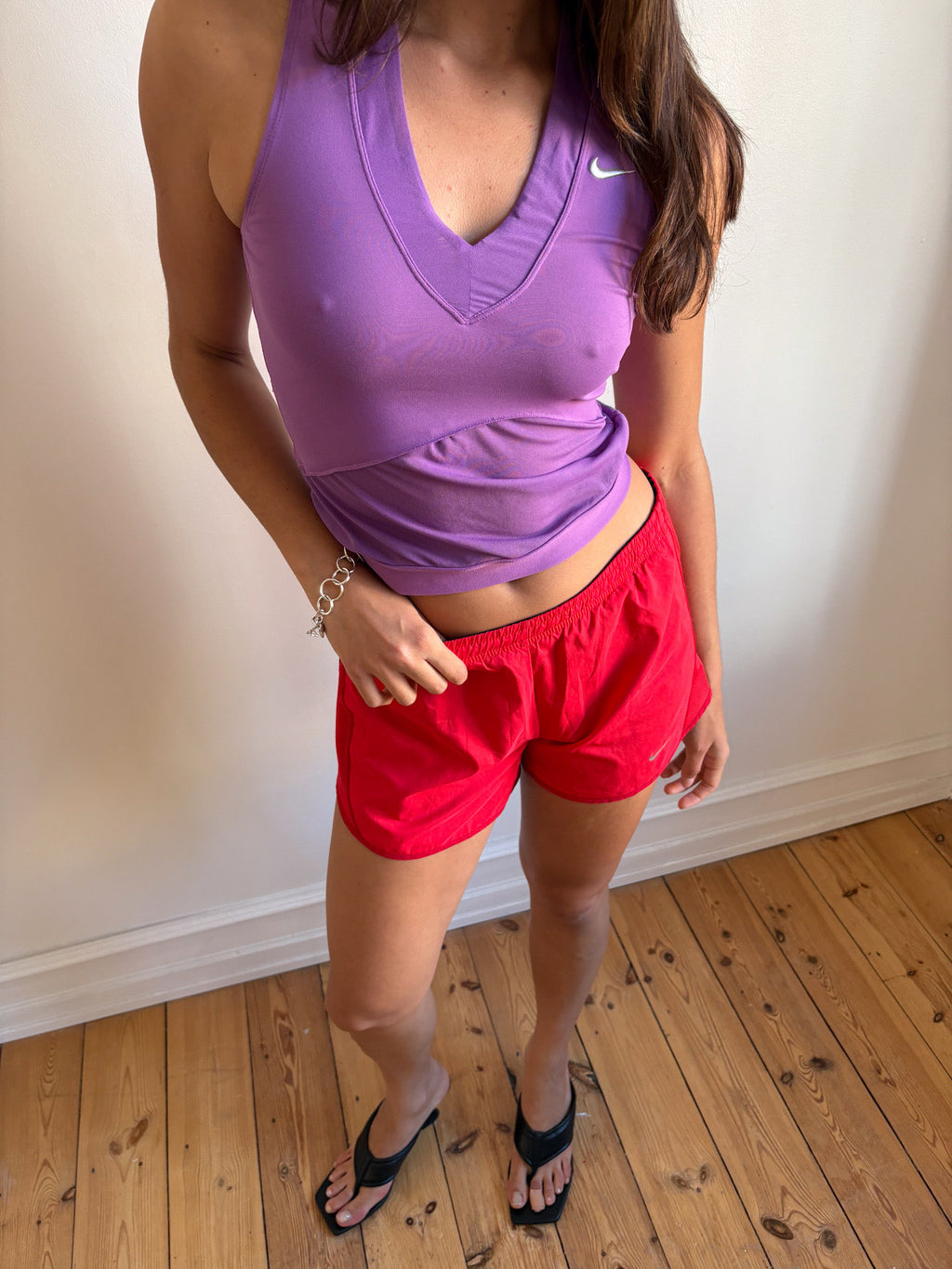 038 / Nike Red Running Short