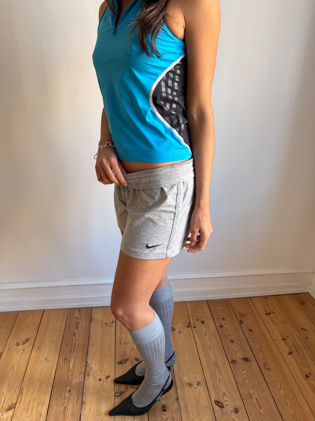 010 / adidas Blue Zip Tank