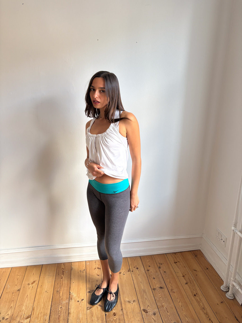 026 / adidas White Two-Layer Tank