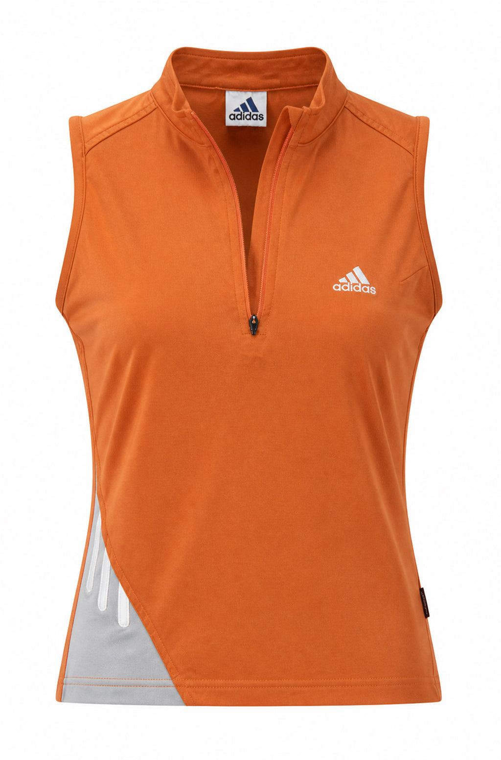 046 / adidas Orange Zip Tank